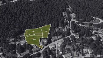 pozemek s možností rozdělení až na 3 stavební parcely u lesa