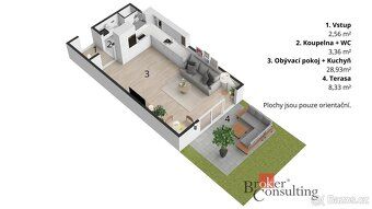 Pronájem bytu 1kk 34m2Nabízíme k pronájmu krásný, moderně za