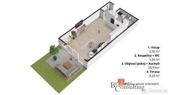 Pronájem bytu 1kk 34m2Nabízíme k pronájmu krásný, moderně za
