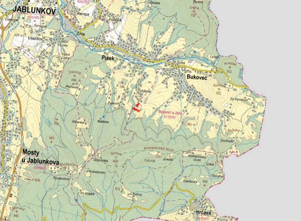 V katastrálním území Bukovec u Jablunkova (Bukovec) v okrese