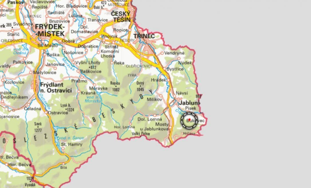 V katastrálním území Bukovec u Jablunkova (Bukovec) v okrese
