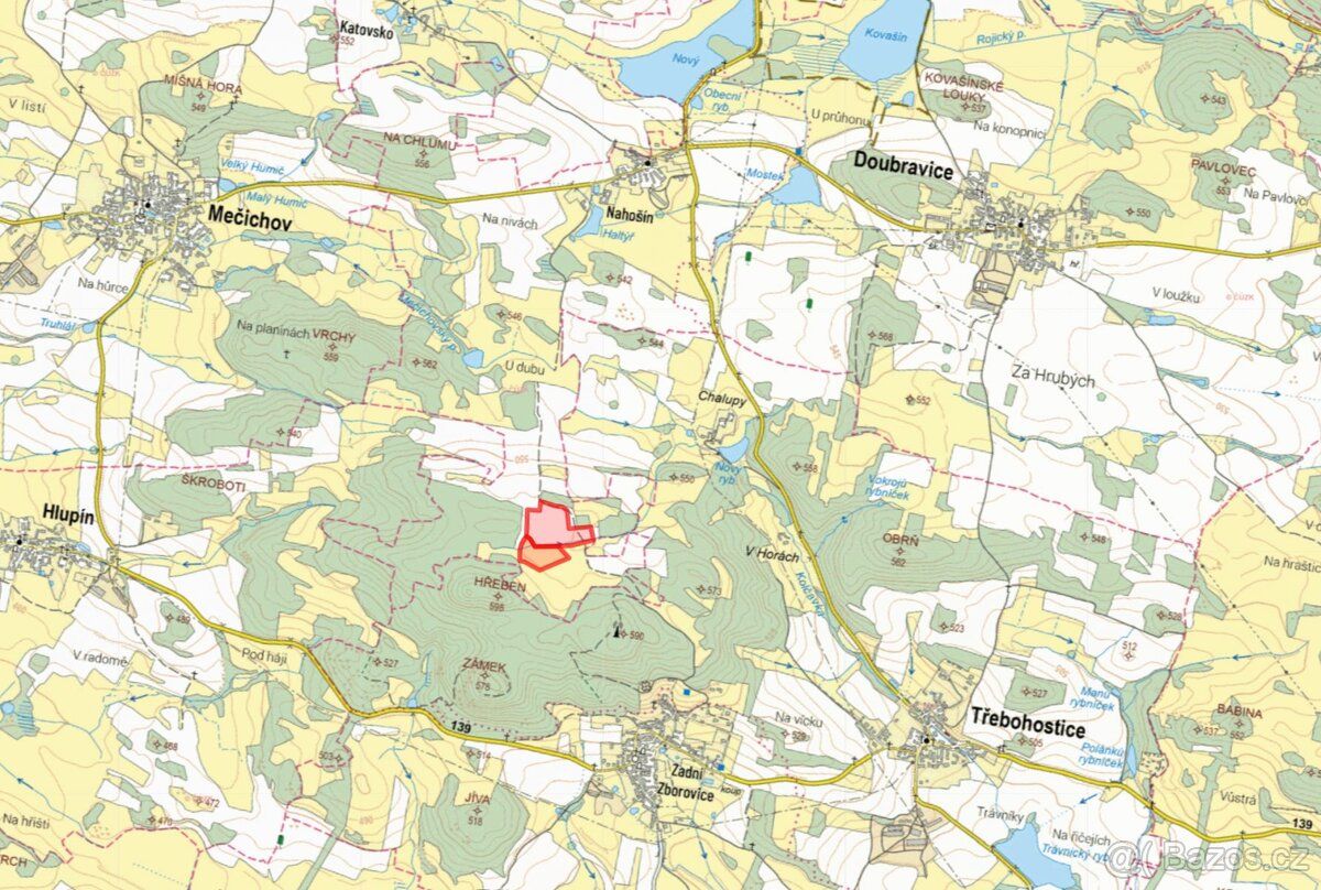 V katastrálním území Nahošín v okrese Strakonice nabízím k p