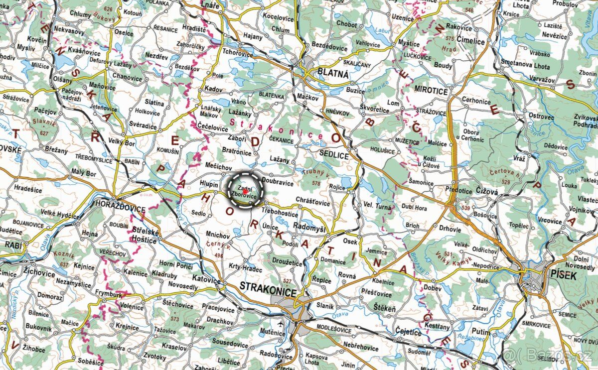 V katastrálním území Nahošín v okrese Strakonice nabízím k p