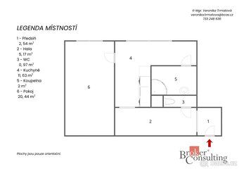 Pronájem, byty/1+1, 43 m2, Školní 576, 37344 Zliv, České Bud