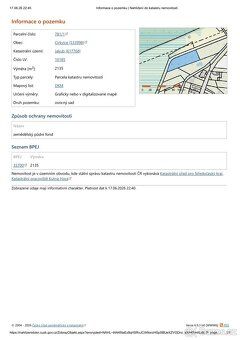 Rád bych nabídnul k prodeji stavební parcelu v obci Církvice