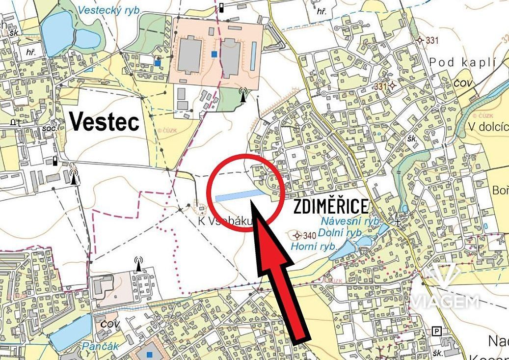 Exkluzivně Vám nabízíme pozemek v katastrálním území Zdiměři