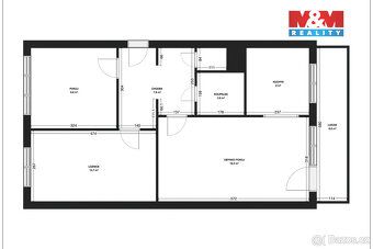Prodej bytu 3+1 o užitné ploše 63 m² v osobním vlastnictví, 