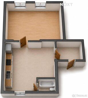 PRONÁJEM BYTU 1+1 | 40 m² | KAMENICKÁ ULICE, DĚČÍN
Hledáte b