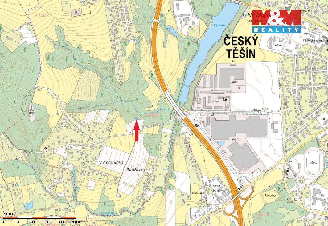 Prodej pozemku v klidné části obce Mosty u Českého Těšína ve