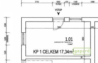 Realitní společnost Gepard Vám nabízí k pronájmu obchodní pr
