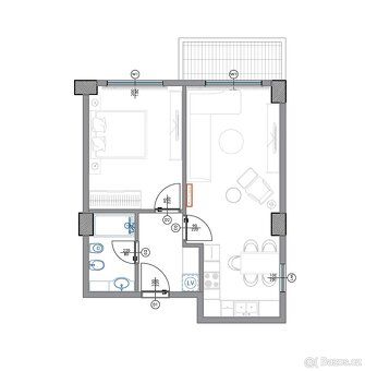 Apartmány 1+1 na první linii v projektu Palm Residence (Qerr