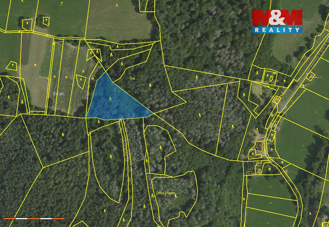 Nabízíme k prodeji lesní pozemek o rozloze 4497 m², situovan