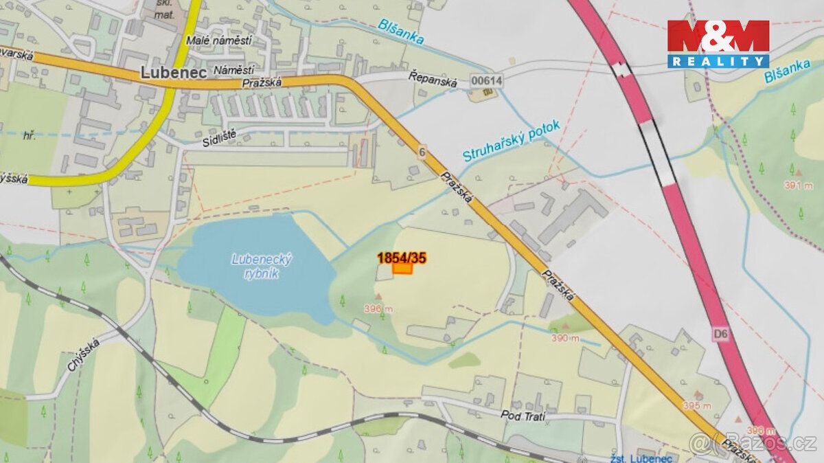 Prodej stavební parcely o výměře 717 m2 v klidné lokalitě mě