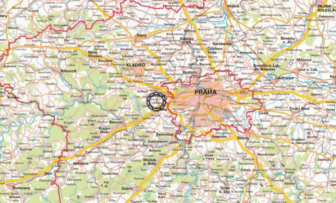 V katastrálním území Dušníky u Rudné (Rudná) v okrese Praha-