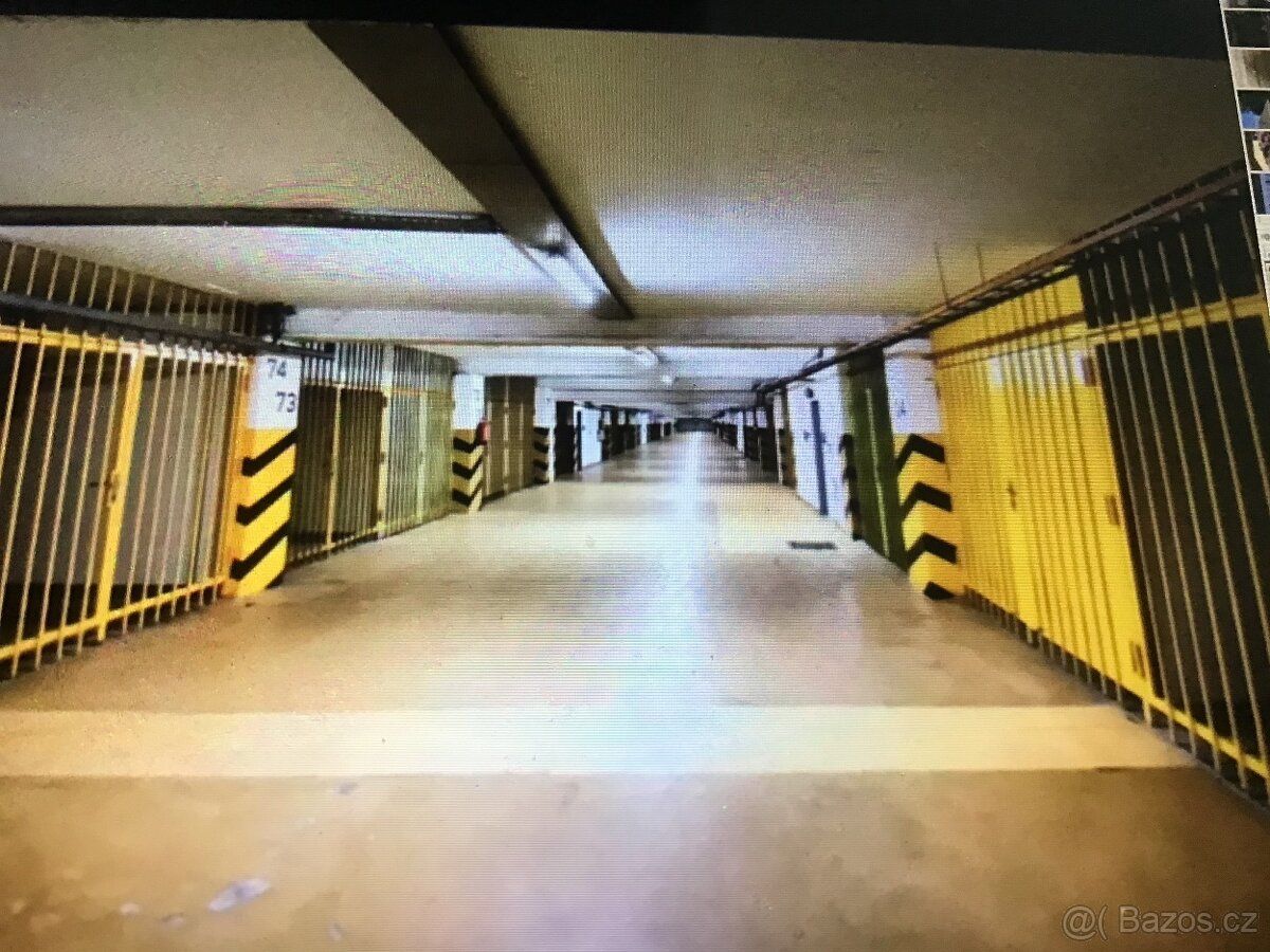 Pronajmu uzavřenou garáž pod bytovým objektem blízko metra P