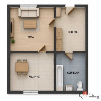 Prodej bytu 1+1, 39 m2, Francouzská třída 36, PlzeňNa prodej