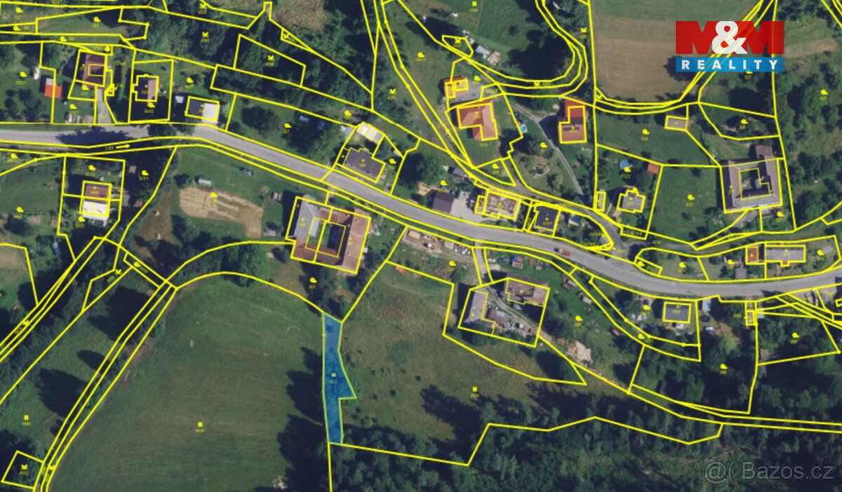 Prodej pozemku v katastru Radiměř 577 m² (trvalý travní poro