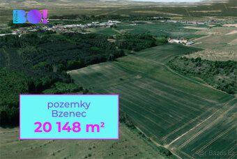 Prodám pozemky v Bzenci. Jedná se o celek 1817m2, složený z 