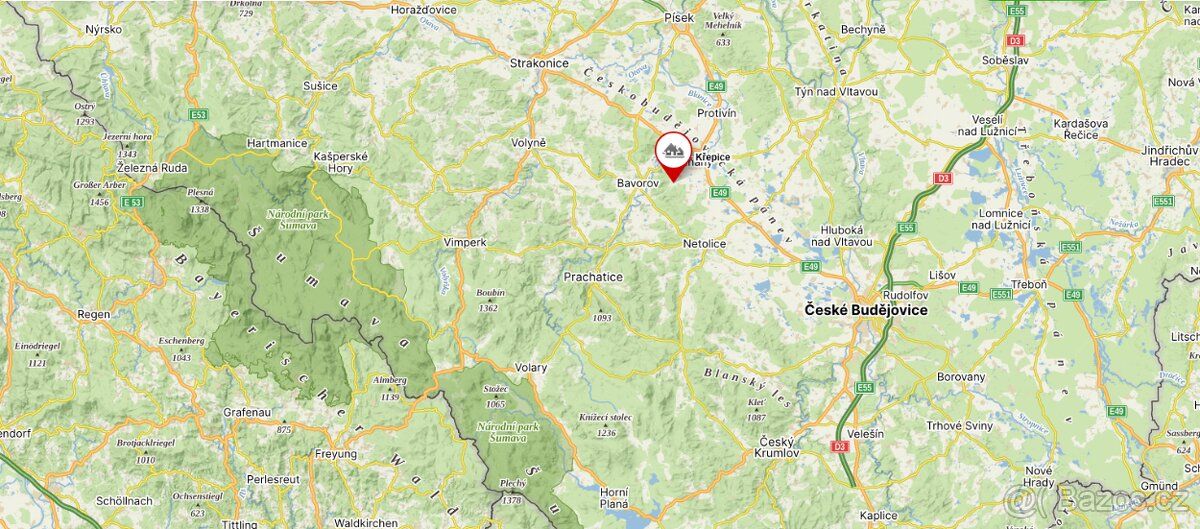 Prodám lesní pozemek u Vodňan v k.ú. Křepice. Jedná se parce