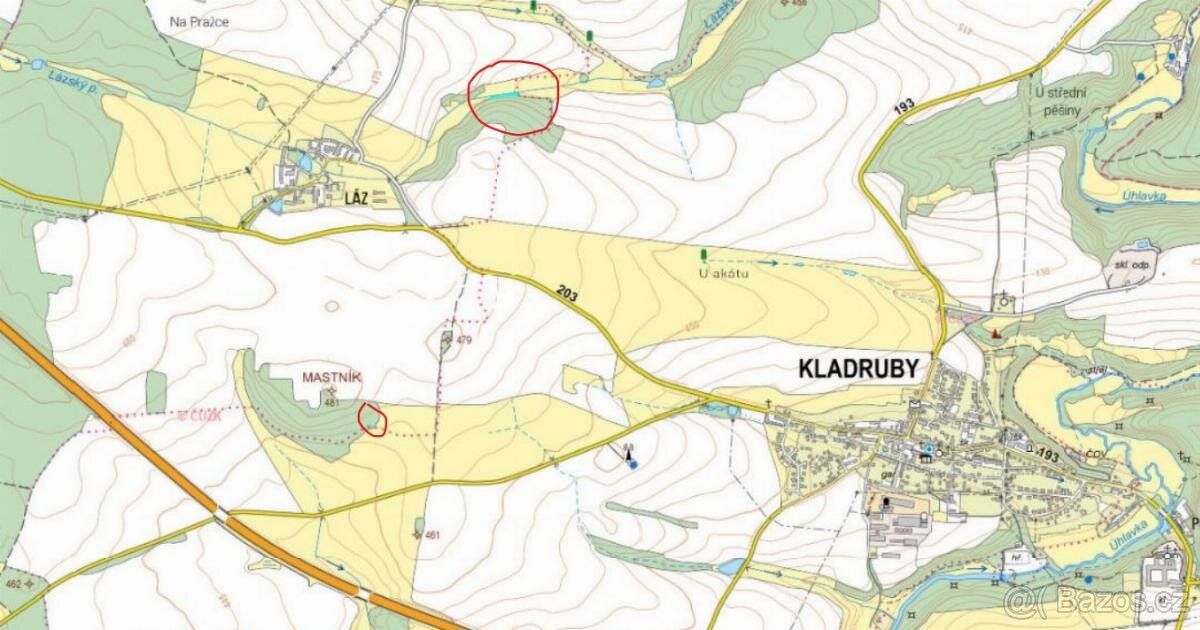Prodám pozemky v k.ú. Láz u Kladrub. Jedná se o p.č. 1892/4 