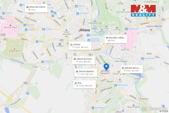 Pronájem světlého bytu 1+1 o užitné ploše 33 m² v Jihlavě. B