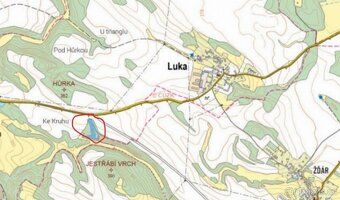 Prodám lesní pozemek v k.ú. Luka. Jedná se o p.č. 1257 veden