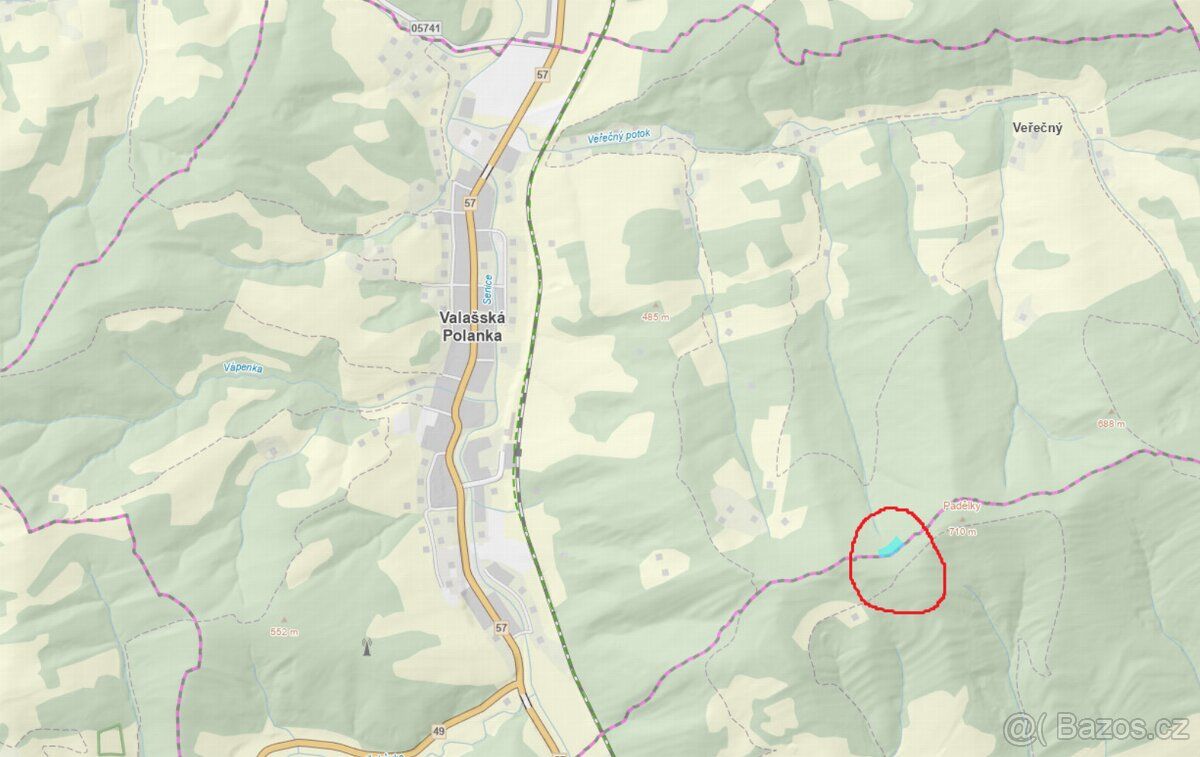 Prodám lesní pozemky v k. ú. Valašská Polanka Jedná se o p. 
