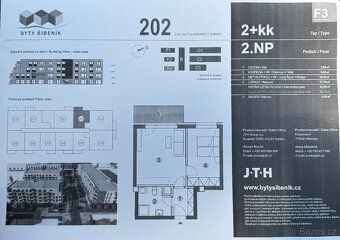 Novostavba bytu o velikosti 45m, + balkon a parkovací stání 