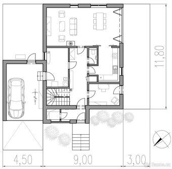 Jsem projektantka, prodám pozemek 553 m2 za 1200Kč/m2 s návr