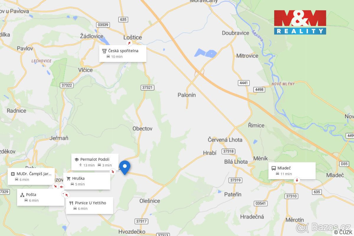 Nabízíme k prodeji pozemek k bydlení o rozloze 611 m², situo