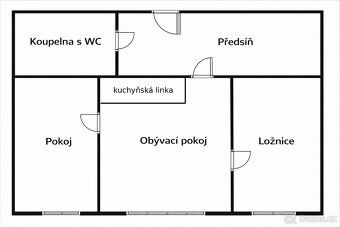 Prodej světlého bytu 2+1 po rekonstrukci, 44 m² – Praha 5 Ba