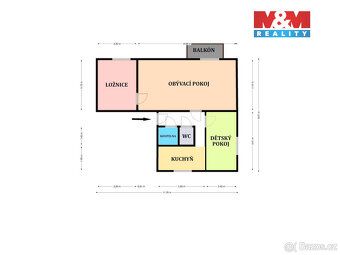 Nabízíme k prodeji byt 3+1 o užitné ploše 65 m² v cihlovém d
