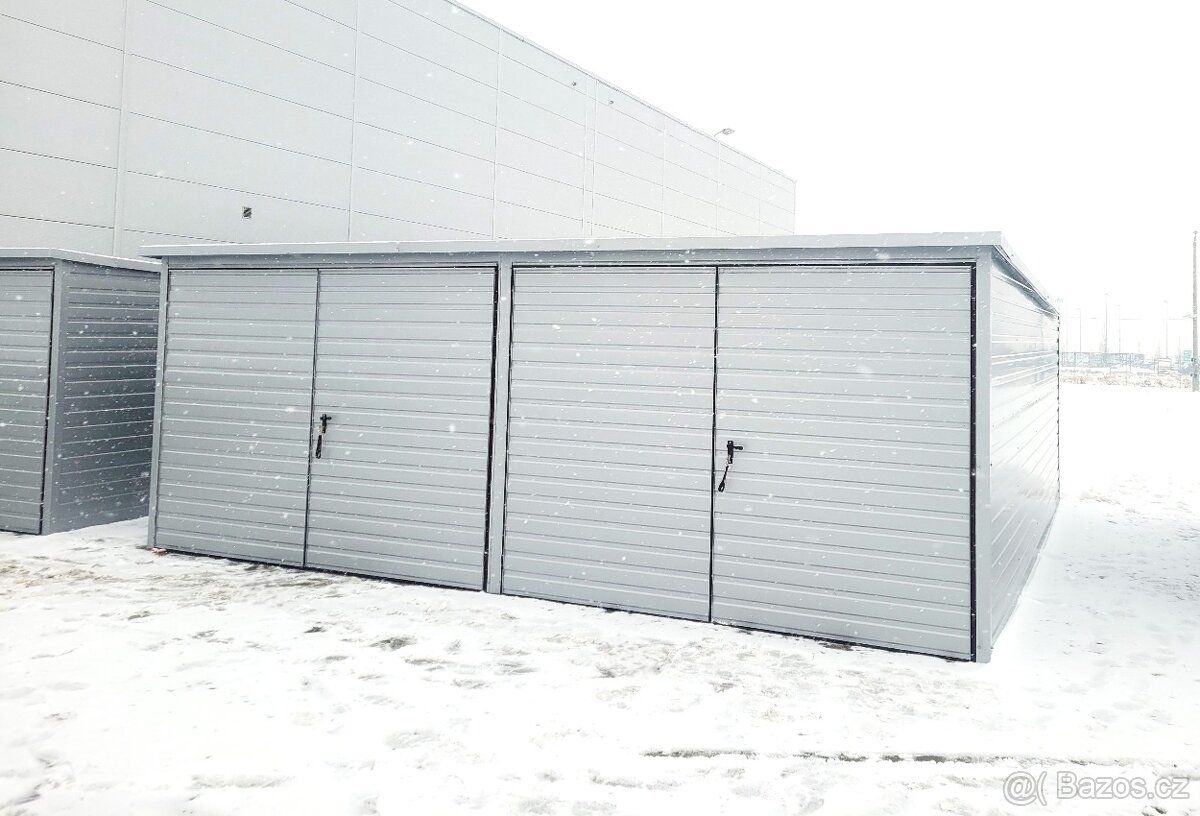 Parametry: Typ střechy-pultová střecha spád od vrat dozadu T