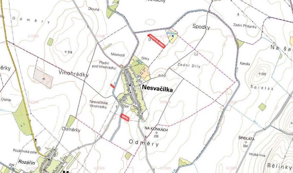V katastrálním území Nesvačilka, okres Brno-venkov, nabízíme