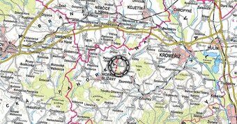 V katastrálních územích Tetětice a Medlov u Zborovic, okres 