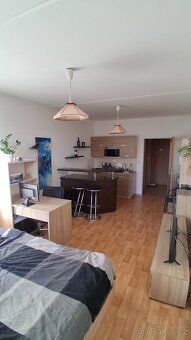 Nabízíme k pronájmu částečně zařízený byt 1+kk, 32m2, s kuch