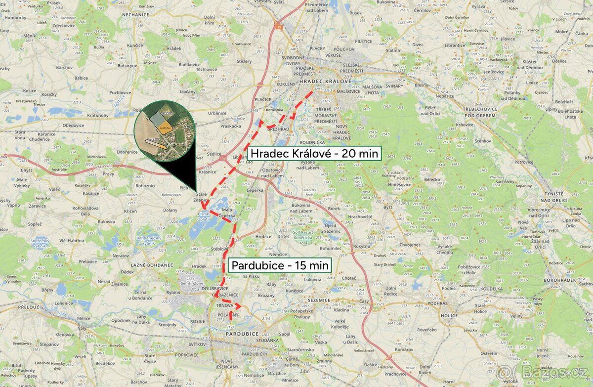 Nabízím k prodeji spoluvlastnický podíl ve výši 1/4 na dvou 