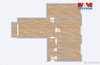 Prodej prostorného bytu 3+1 (4 místnosti) o užitné ploše 62 