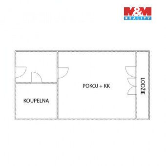 Zprostředkujeme pronájem bytu 1+kk o velikosti 30m² se zaskl