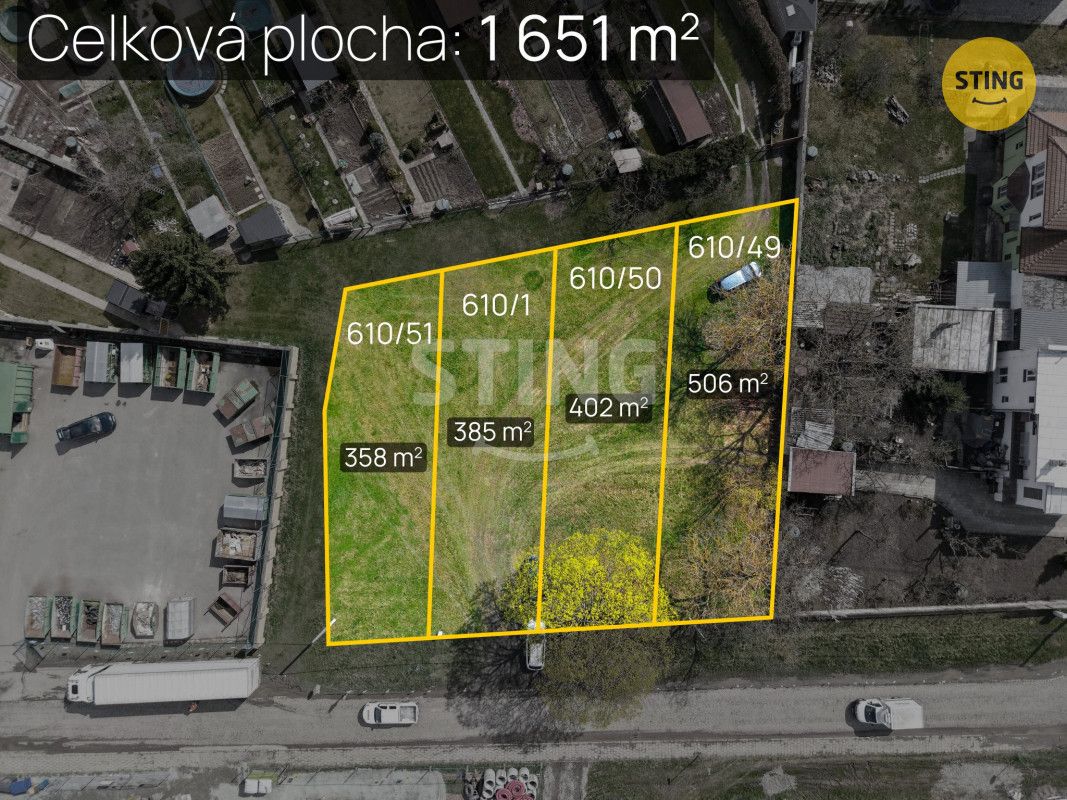 K prodeji pozemky parcela číslo 610/49 - ostatní plocha, par
