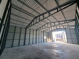 Prodám novou kvalitně provedenou plechovou halu 8x12m, boční