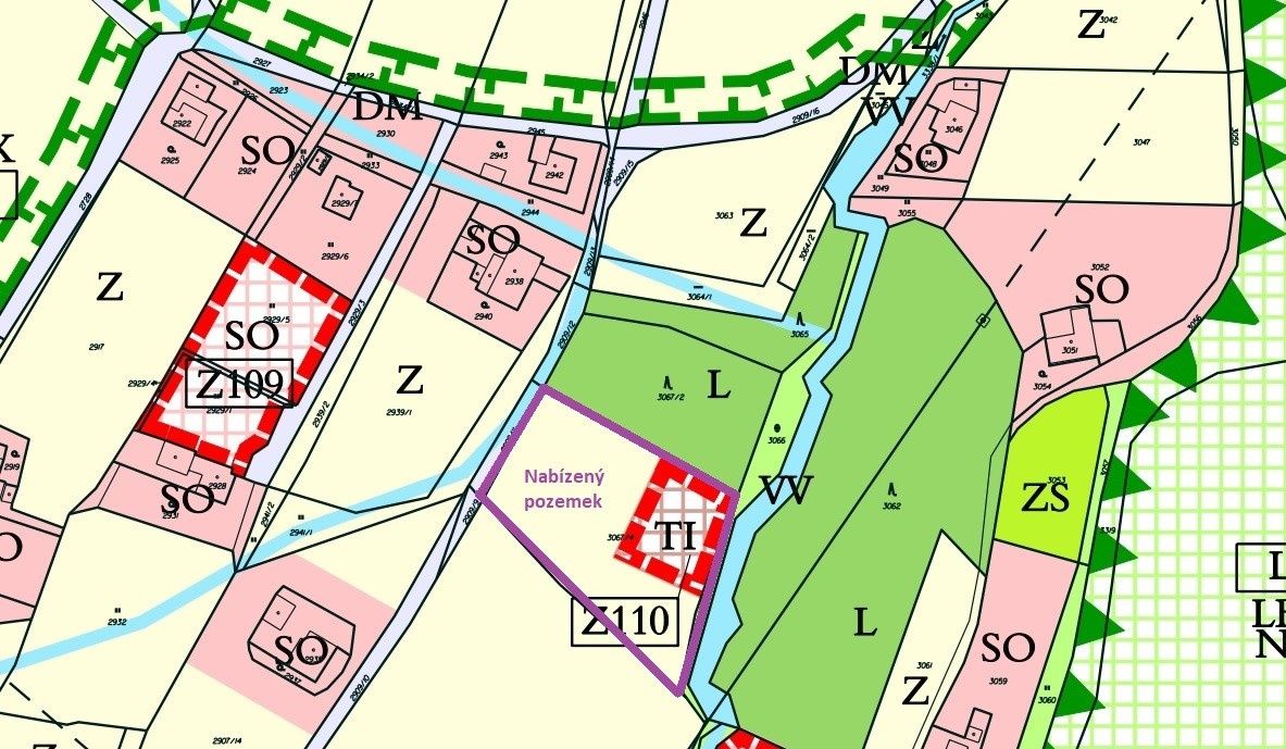Prodám pozemek v Dětmarovicích, 3067/4, 4130m2. Na hranici p