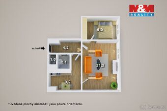 Nabízíme prodej bytu 2+1 o celkové ploše 47 m2 v klidné a vy