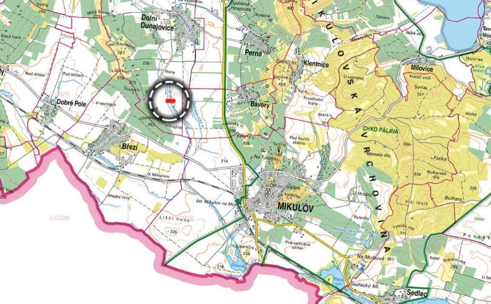 POZEMEK BONITNÍ ORNÉ PŮDY
- katastrální území Dolní Dunajovi