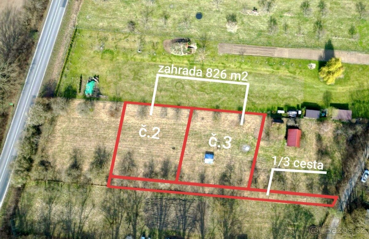 Nabízím k prodeji zahradu o výměře 826 m² v klidné zahrádkář