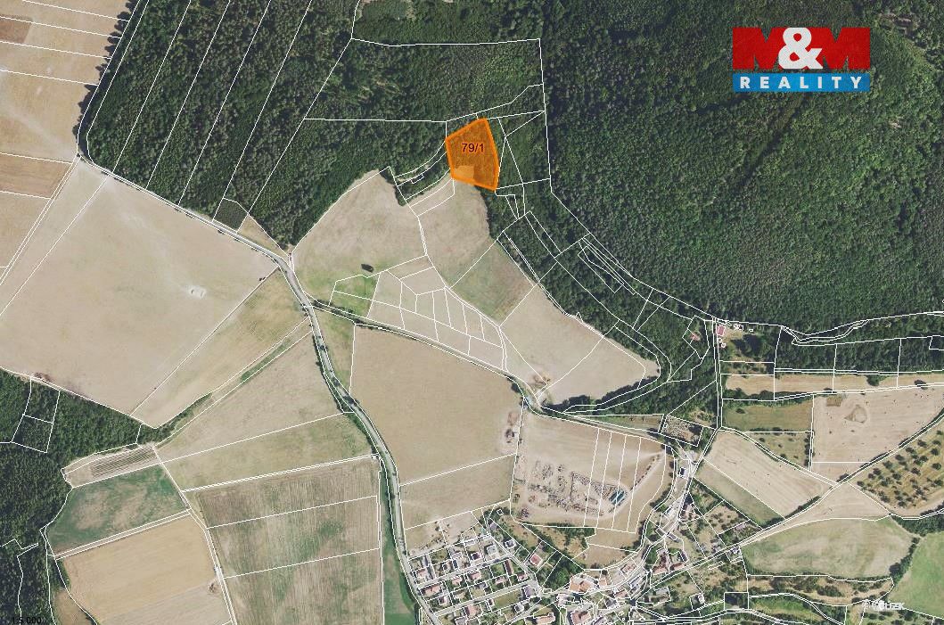 Prodej pozemku o výměře 6426 m2 v katastru obce Nezabudice. 