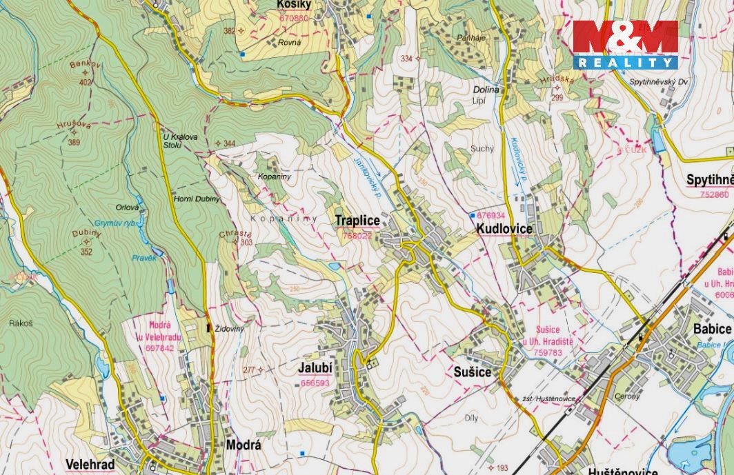 Prodej pozemku o výměře 1189 m2 v katastru obce Jalubí. Jedn
