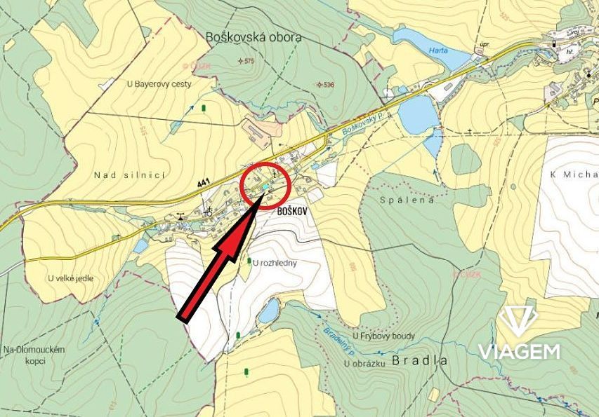 Exkluzivně Vám nabízíme pozemek v katastrálním území Boškov 