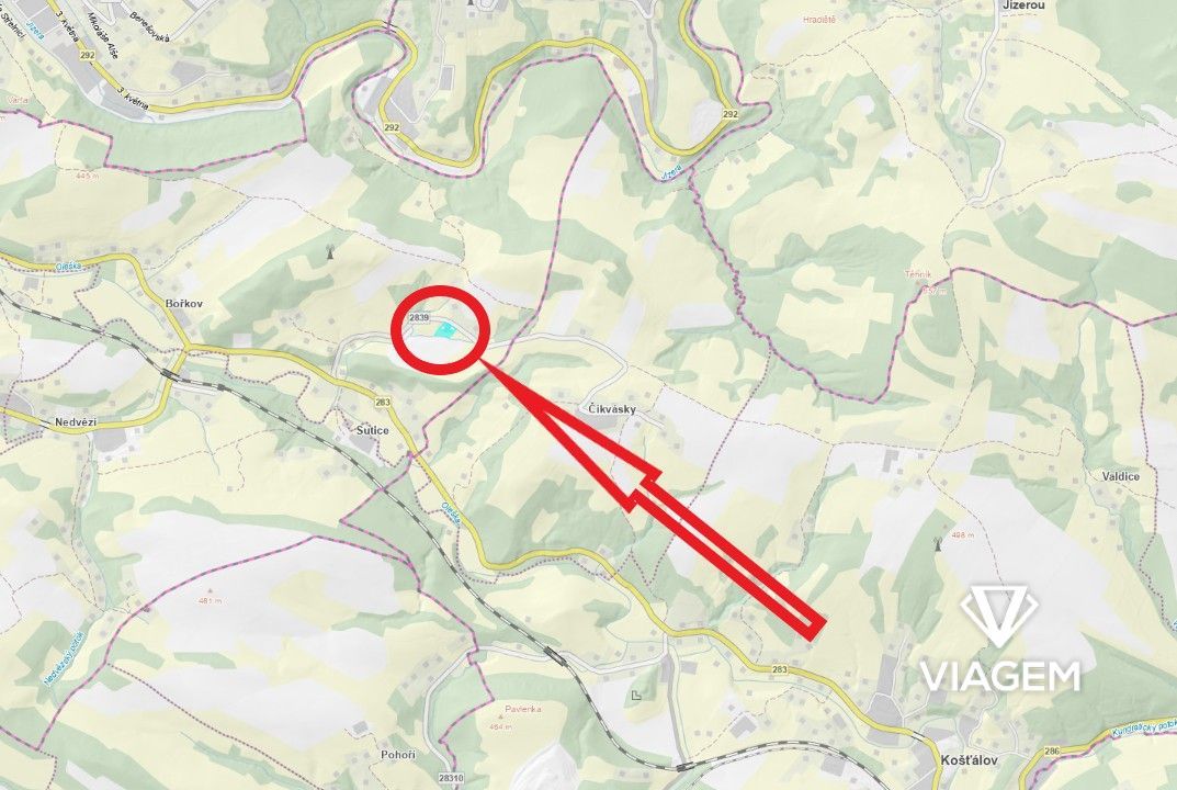 Exkluzivně Vám nabízíme pozemky v katastrálním území Bořkov 