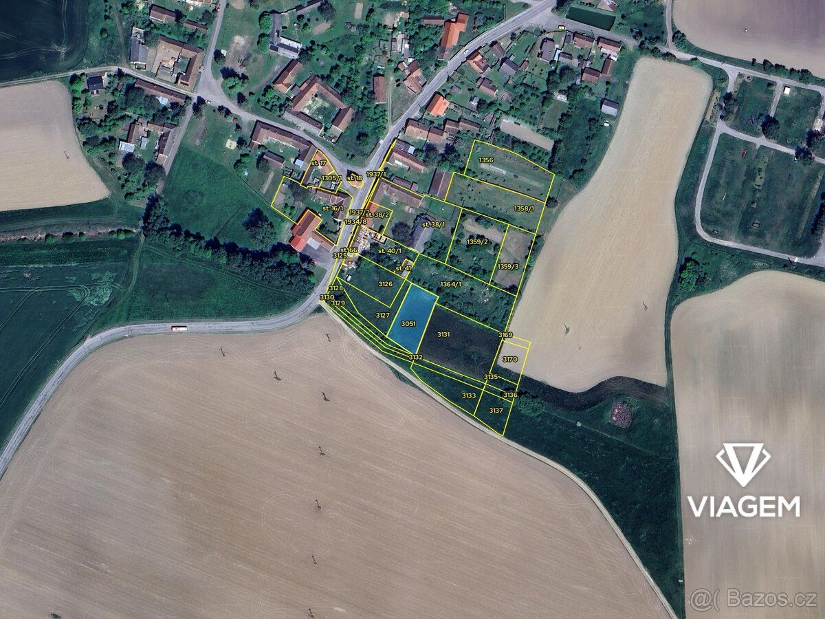Exkluzivně Vám nabízíme pozemek v katastrálním území Jazovic